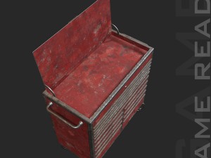 tool chest - low poly Modelo 3D