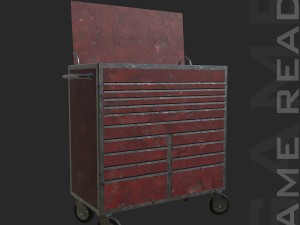 tool chest - low poly Modelo 3D
