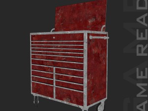 tool chest - low poly Modelo 3D