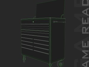 tool chest - low poly Modelo 3D