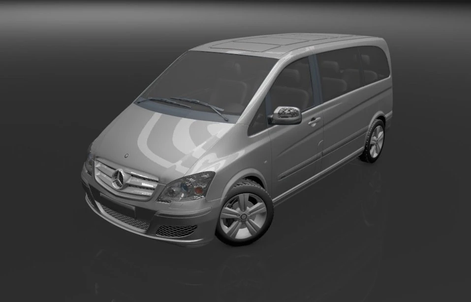 mercedes benz viano Modelo 3D .c4d .max .obj .3ds .fbx .stl .blend 