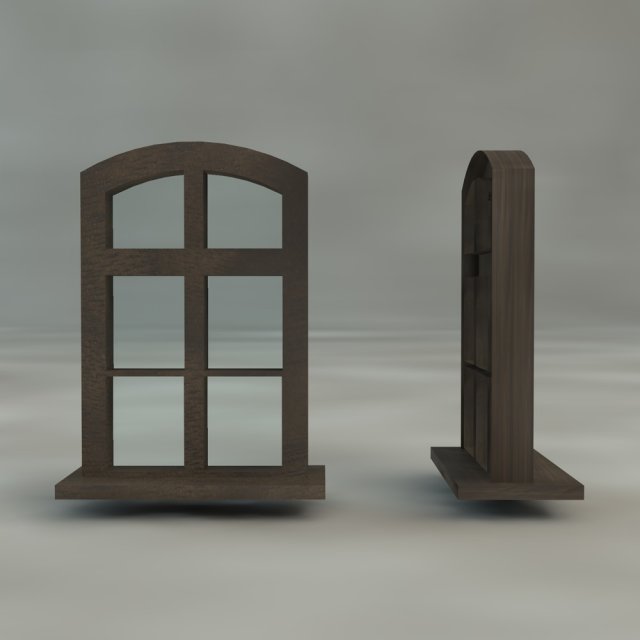 rounded window 3D मॉडल .c4d .max .obj .3ds .fbx .stl .blend 