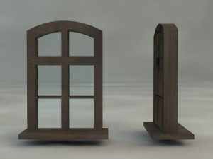rounded window Model 3D