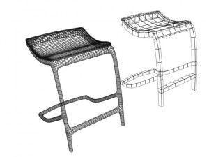 cantilever stool 3D Модель