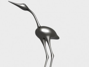 crane sculpture Modèle 3D