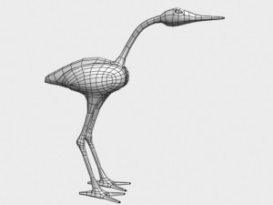 crane sculpture Modèle 3D