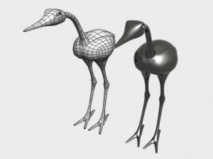 crane sculpture Modèle 3D