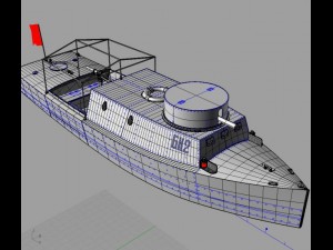 armoured boat bk2 Modelo 3D
