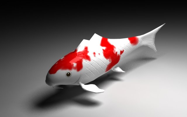 koi Modello 3D .c4d .max .obj .3ds .fbx .stl .blend 