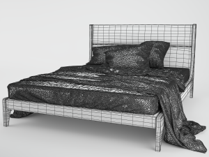 bed le fablier gallio Model 3D