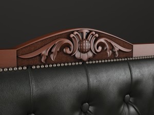 banquette and armchair lui rambay Modello 3D