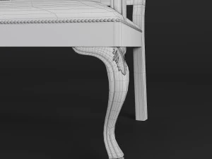 banquette and armchair lui rambay 3D Model