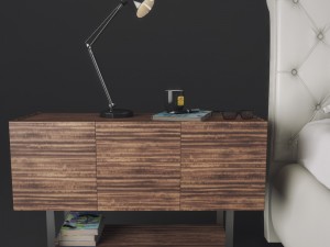 bed cattelan italia alexander 3D मॉडल