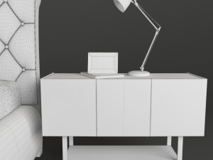 bed cattelan italia alexander 3D मॉडल