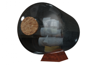 ship in a bottle 3D Модель