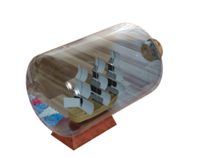 ship in a bottle Modelo 3D