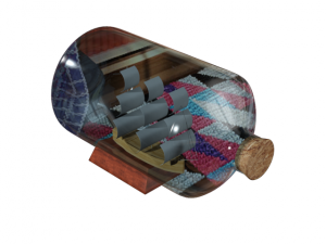 ship in a bottle Modelo 3D