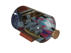 ship in a bottle 3D Model