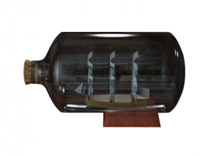 ship in a bottle Modelo 3D