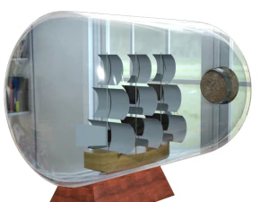ship in a bottle 3D Model