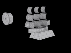 ship in a bottle 3D Model