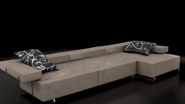 loft sofa Model 3D .c4d .max .obj .3ds .fbx .stl .blend 
