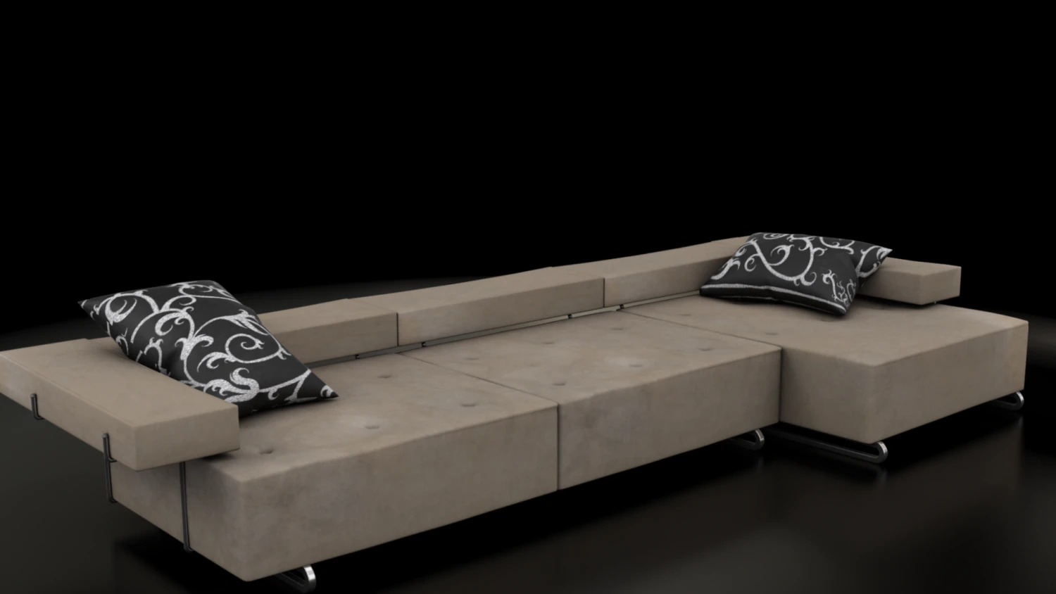 loft sofa 3D Model .c4d .max .obj .3ds .fbx .stl .blend 