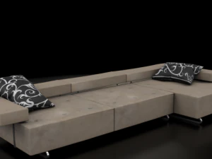 kanapa na poddaszu Model 3D