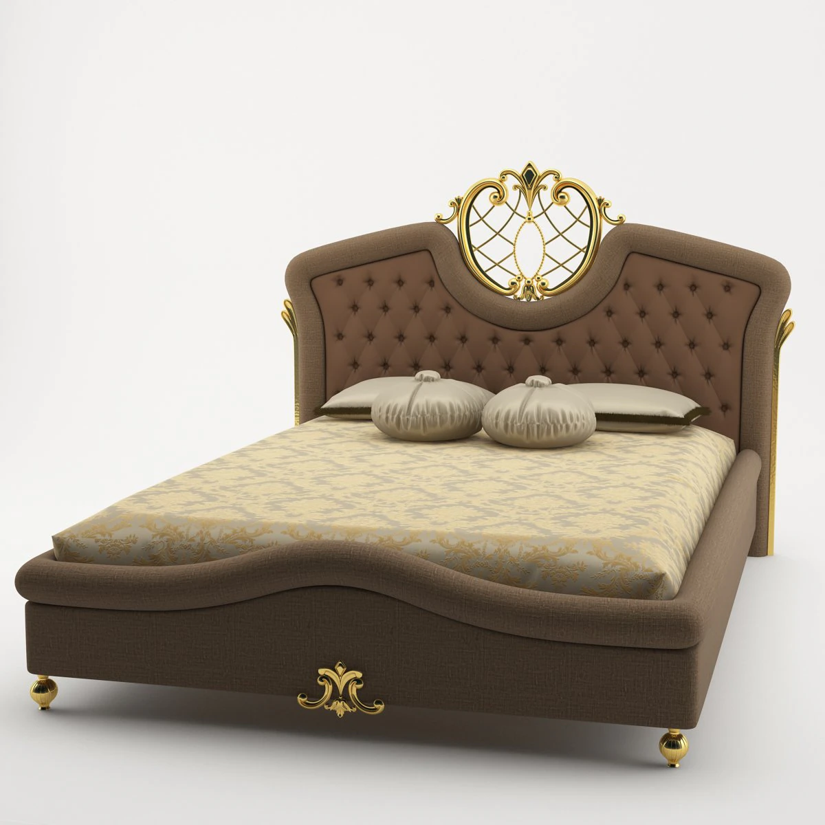 bed milord 3302 e3750 3D Model .c4d .max .obj .3ds .fbx .stl .blend 
