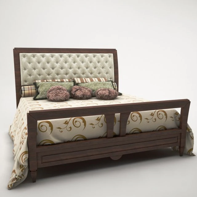bed grilli antiquariato 3D Model .c4d .max .obj .3ds .fbx .stl .blend 