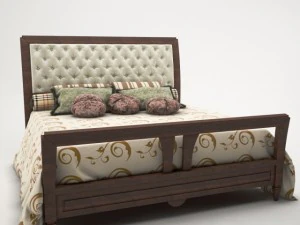 ł&oacute;żko grilli antiquariato Model 3D