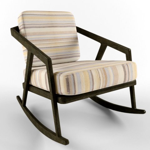 rocking chair Modelo 3D .c4d .max .obj .3ds .fbx .stl .blend 