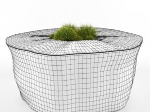 decorative stump Modelo 3D