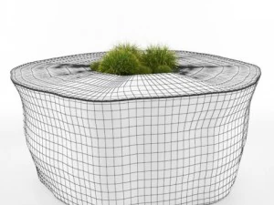 decorative stump 3D Model