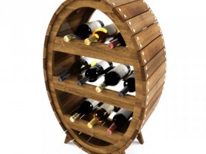 wine shelf Modello 3D
