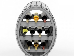 wine shelf 3Dモデル