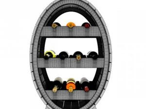 şarap rafı 3D Model