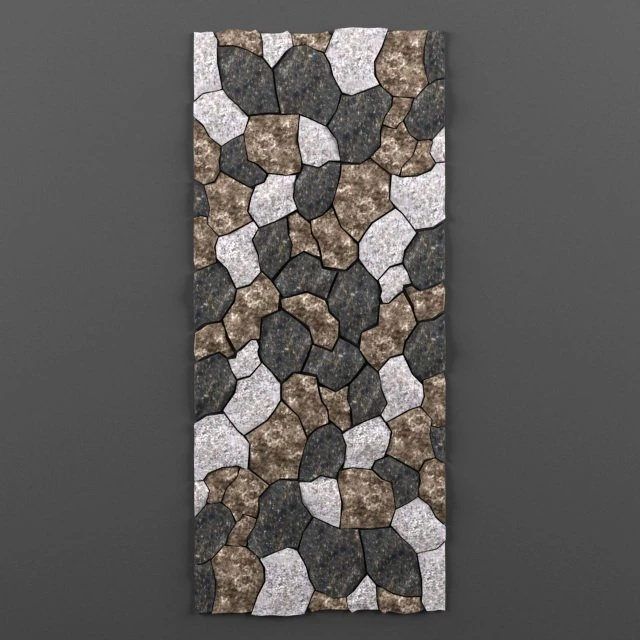stone panel 3D Model .c4d .max .obj .3ds .fbx .stl .blend 