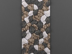 stone panel Modello 3D