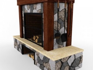 fireplace 3D मॉडल