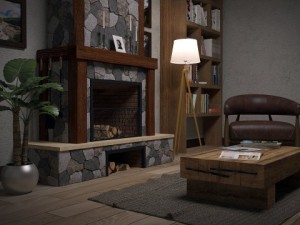fireplace 3D मॉडल