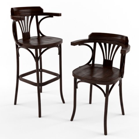 bar stool Modèle 3D .c4d .max .obj .3ds .fbx .stl .blend 