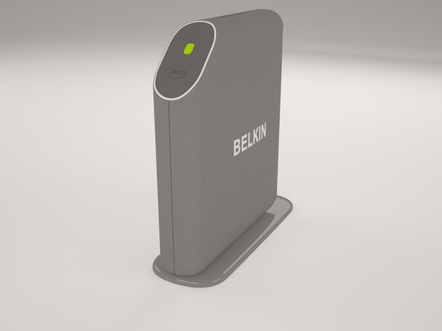 belkin router 3D Model .c4d .max .obj .3ds .fbx .stl .blend 