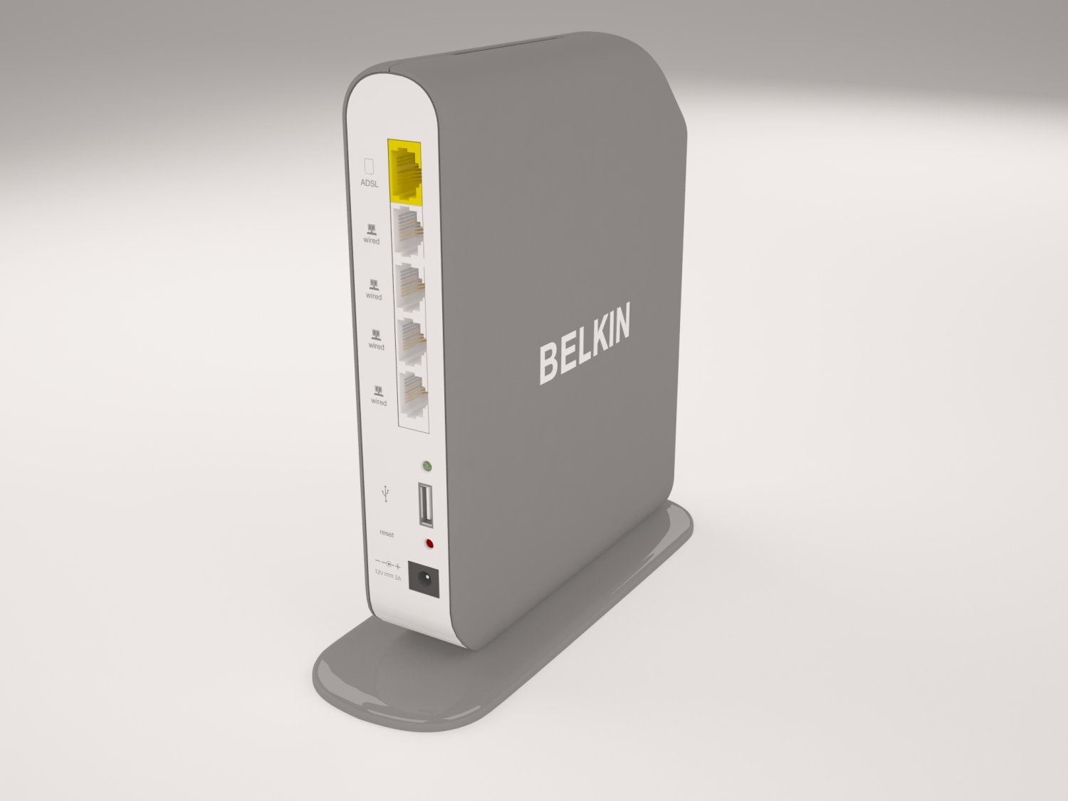Belkin Router 3d Model In Parts 3dexport
