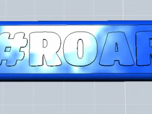 portachiavi ruggito Modello 3D