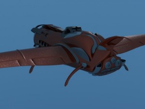 khal airship old 3D 模型