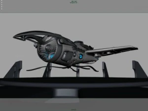 khal airship animation 3D Model