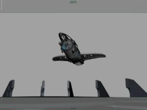 animation du dirigeable khal Modèle 3D