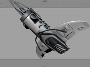 khal airship animation Model 3D