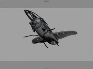 khal airship animation Model 3D